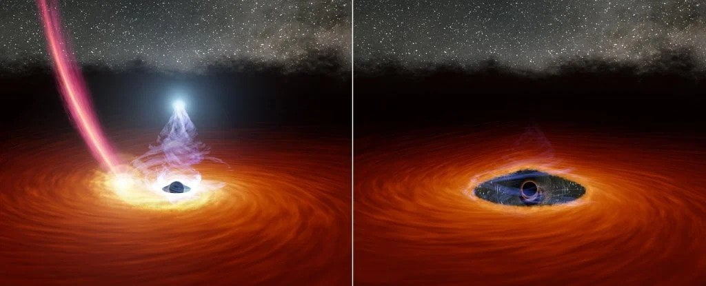 ezgif 1 f86af2819b77 لأول مرة..علماء الفلك يلحظون وميضا لثقب أسود مجلة نقطة العلمية