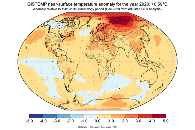 2020 tempanomaly prediction اعتمادا على بيانات المناخ لعام 2020..هل انتهى باعتباره أكثر الأعوام دفئا؟ مجلة نقطة العلمية