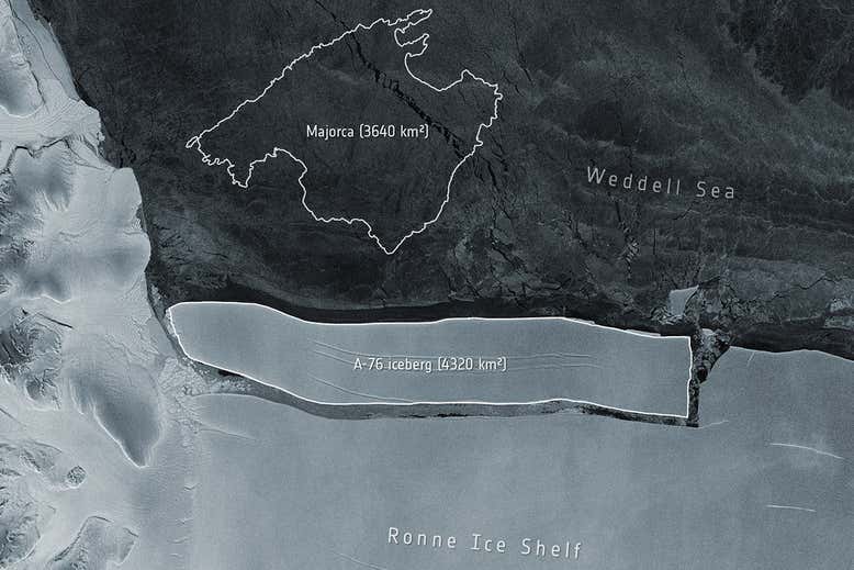 meet the world s largest iceberg web أكبر جبل جليدي في العالم ينفصل عن جرف جليدي في أنتركتيكا مجلة نقطة العلمية