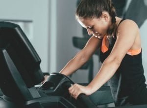 Woman Tired Gym Treadmill Workout مجلة نقطة العلمية